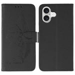 Handyhülle aus Leder mit Feder- und Litschi-Muster, für iPhone 17 Pro Max, für iPhone 17 Pro, für iPhone 17, für iPhone Air, für iPhone 15 Pro Max, für iPhone 15 Pro, für iPhone 15 Plus, für iPhone 15