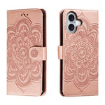 Mandala Embossing Pattern Horizontal Flip Leather Phone Case, For iPhone 16 Pro Max, For iPhone 16 Pro, For iPhone 16 Plus, For iPhone 16, For iPhone 15 Pro Max, For iPhone 15 Pro