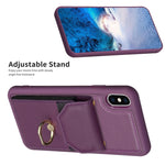 BF29 Organ Card Bag Ring Holder Phone Case, For iPhone XS Max, For iPhone 8 Plus / 7 Plus