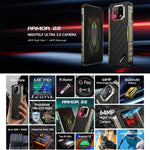 Ulefone Armor 22, robustes Smartphone (IP68/IP69K), 6,58 Zoll, Android 15, MediaTek Helio G96 Octa-Core-Prozessor, Netzwerk: 4G, NFC, OTG, 8 GB + 128 GB, 8 GB + 256 GB