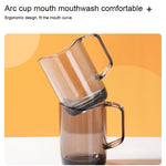 Plastic Transparent Acrylic Teeth Brushing Mouthwash Cup, 1pc