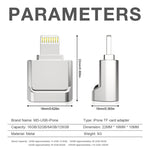 MicroDrive 8-polig zu TF-Karten Adapter Mini iPhone & iPad TF-Kartenleser, Kartenleser