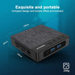 GXMO N42 Windows 11 Intel Gemini Lake N4020C Mini PC NVME SSD WiFi Mini-Desktop-Computer, 4GB+64GB, 4GB+64GB+256GB
