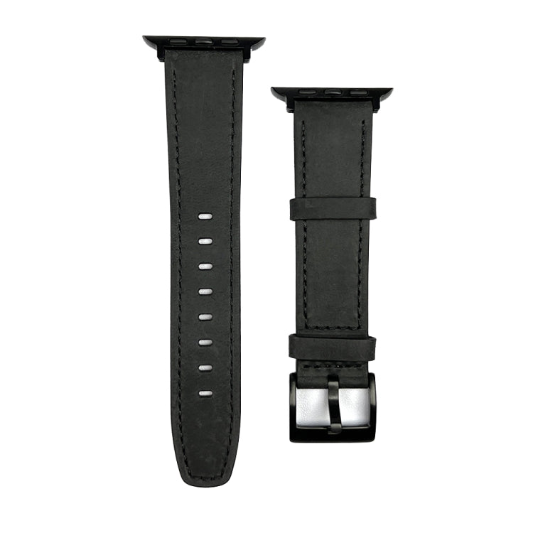 Retro-Textur Leder-Uhrenarmband, Für Apple Watch Ultra 49mm, Für Apple Watch SE 2023 44mm, Für Apple Watch SE 2023 40mm, Für Apple Watch 8 41mm, Für Apple Watch 8 45mm, Für Apple Watch Ultra 2 49mm, Für Apple Watch 9 45mm, Für Apple Watch SE 2022 40mm...