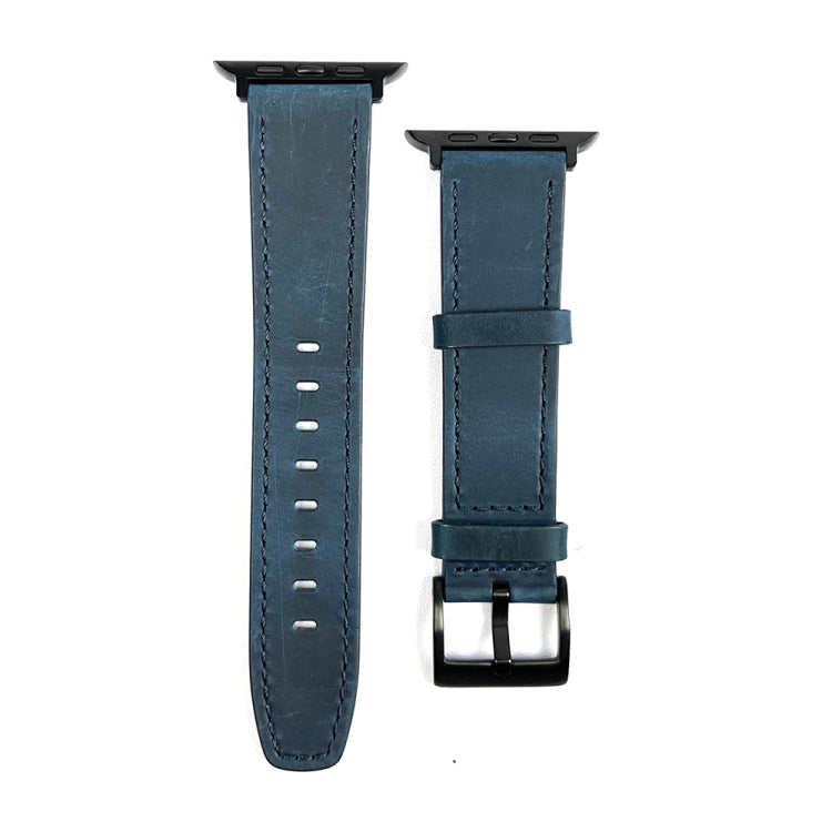 Retro-Textur Leder-Uhrenarmband, Für Apple Watch Ultra 49mm, Für Apple Watch SE 2023 44mm, Für Apple Watch SE 2023 40mm, Für Apple Watch 8 41mm, Für Apple Watch 8 45mm, Für Apple Watch Ultra 2 49mm, Für Apple Watch 9 45mm, Für Apple Watch SE 2022 40mm...