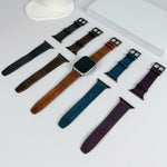 Retro-Textur Leder-Uhrenarmband, Für Apple Watch Ultra 49mm, Für Apple Watch SE 2023 44mm, Für Apple Watch SE 2023 40mm, Für Apple Watch 8 41mm, Für Apple Watch 8 45mm, Für Apple Watch Ultra 2 49mm, Für Apple Watch 9 45mm, Für Apple Watch SE 2022 40mm...