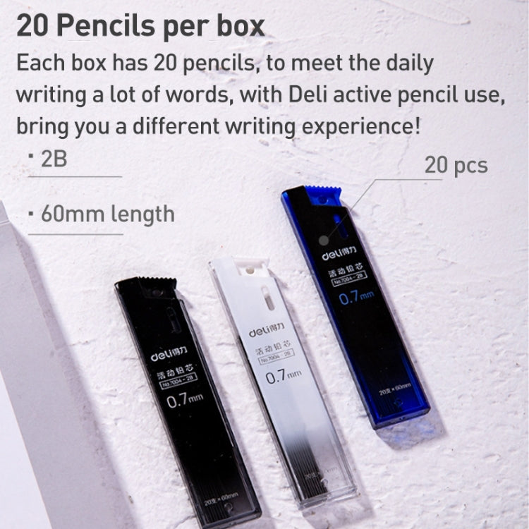 Deli 7003 0.5mm Movable Lead 2B Automatic Pencil Refill, 0.5mm