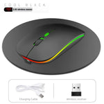 HXSJ M40 2.4GHZ 800,1200,1600dpi Dreistufige Einstellung Bunte Kabellose Maus USB Wiederaufladbar