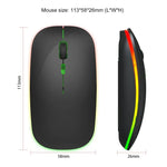 HXSJ M40 2.4GHZ 800,1200,1600dpi Dreistufige Einstellung Bunte Kabellose Maus USB Wiederaufladbar