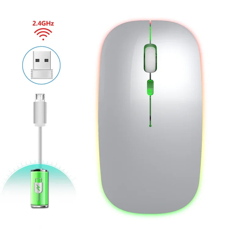 HXSJ M40 2.4GHZ 800,1200,1600dpi Dreistufige Einstellung Bunte Kabellose Maus USB Wiederaufladbar