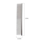 Schönheitskamm für Haustiere, doppelt gezahnt, für flauschiges Fell, 19 cm x 1