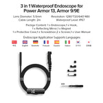 Ulefone Endoskop E1 IP67 wasserdicht 3-in-1 Endoskop für Ulefone Power Armor 21 / 19 / 18T / 16 Pro / 13 / Armor Pad, uSmart E1