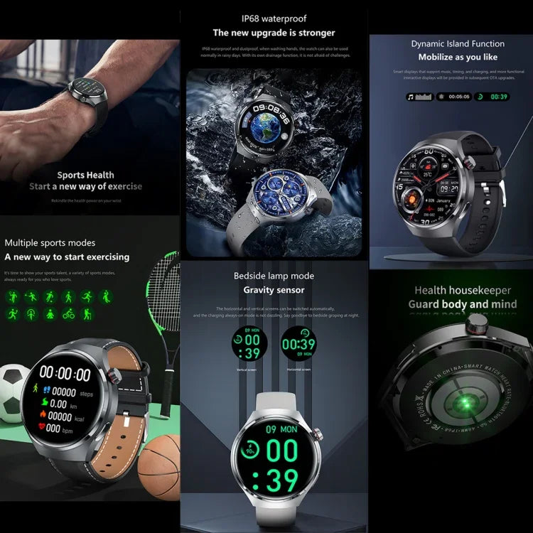 G4 Smart Bracelet 1,53 Zoll Smartwatch, unterstützt Bluetooth-Anrufe / NFC / Herzfrequenzmessung