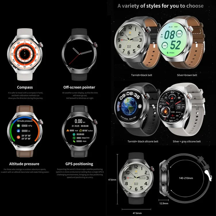 G4 Smart Bracelet 1,53 Zoll Smartwatch, unterstützt Bluetooth-Anrufe / NFC / Herzfrequenzmessung