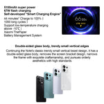 Xiaomi Redmi Note 13 Pro 5G, 6,67 Zoll MIUI 14, Snapdragon 7s Gen 2 Octa-Core (4 nm, bis zu 2,4 GHz), NFC, Netzwerk: 5G, 8 GB + 128 GB, 8 GB + 256 GB, 12 GB + 256 GB, 12 GB + 512 GB, 16 GB + 512 GB