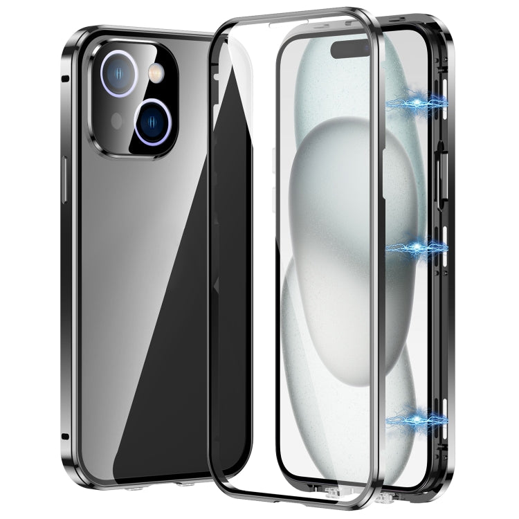 Magnetische Doppel-Dornschließe HD gehärtete Glas-Handyhülle, für iPhone 15, für iPhone 13 Pro Max, für iPhone 13 Pro, für iPhone 13, für iPhone 12, für iPhone 12 Pro Max, für iPhone 12 Pro, für iPhone 11 Pro Max, für iPhone 11