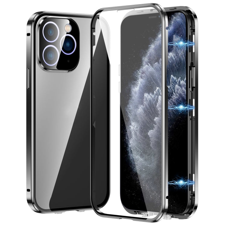 Magnetische Doppel-Dornschließe HD gehärtete Glas-Handyhülle, für iPhone 11 Pro