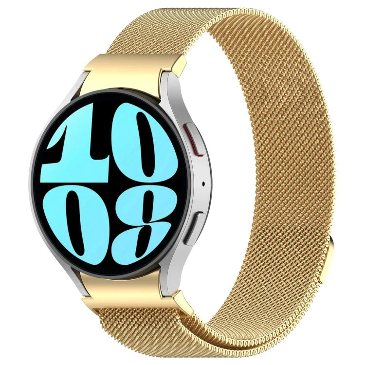 Button Style Milan Magnetic Metal Watch Band, For Samsung Galaxy Watch 6