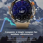 HT17 1,46 Zoll Rundbildschirm Bluetooth Smartwatch, unterstützt Gesundheitsüberwachung und über 100 Sportmodi