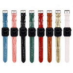Krokodil-Textur Lederarmband, für Apple Watch Series 7 45mm / 6 & SE & 5 & 4 44mm / 3 & 2 & 1 42mm, für Apple Watch Ultra 49mm / Series 8&7 45mm / SE 2&6&SE&5&4 44mm / 3&2&1 42mm, für Apple Watch Series 8&7 41mm / SE 2&6&SE&5&4 40mm / 3&2&1 38...