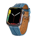 Krokodil-Textur Lederarmband, für Apple Watch Series 7 45mm / 6 & SE & 5 & 4 44mm / 3 & 2 & 1 42mm, für Apple Watch Ultra 49mm / Series 8&7 45mm / SE 2&6&SE&5&4 44mm / 3&2&1 42mm, für Apple Watch Series 8&7 41mm / SE 2&6&SE&5&4 40mm / 3&2&1 38...