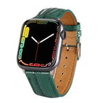 Krokodil-Textur Lederarmband, für Apple Watch Series 7 45mm / 6 & SE & 5 & 4 44mm / 3 & 2 & 1 42mm, für Apple Watch Ultra 49mm / Series 8&7 45mm / SE 2&6&SE&5&4 44mm / 3&2&1 42mm, für Apple Watch Series 8&7 41mm / SE 2&6&SE&5&4 40mm / 3&2&1 38...
