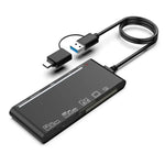 CR7 USB3.0 + Type-C Multifunktions-Kartenleser CF / XD / MS / SD / TF Karte 7 in 1, USB3.0 + Type-C