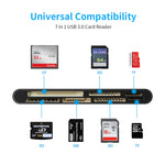 CR7 USB3.0 + Type-C Multifunktions-Kartenleser CF / XD / MS / SD / TF Karte 7 in 1, USB3.0 + Type-C