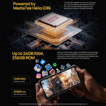 Ulefone Armor 24, robustes Smartphone, seitlicher Fingerabdrucksensor, 22.000 mAh Akku, 6,78 Zoll Display, Android 14, MediaTek Helio G96 Octa-Core-Prozessor, Netzwerk: 4G, NFC, Armor 24