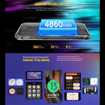 Ulefone Armor X12, robustes Smartphone, Gesichtserkennung, 5,45 Zoll, Android 13 Go, MediaTek Helio A22 Quad-Core-Prozessor, Netzwerk: 4G, NFC, 3 GB RAM + 32 GB Speicher