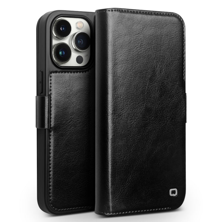 QIALINO Classic 103 Schnalle Echtes Leder Handyhülle, für iPhone 17e / 16e, für iPhone 17 Pro Max, für iPhone 17 Pro, für iPhone 17, für iPhone Air, für iPhone 15 Pro Max, für iPhone 15 Plus, für iPhone 15