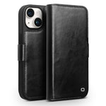 QIALINO Classic 103 Schnalle Echtes Leder Handyhülle, für iPhone 17e / 16e, für iPhone 17 Pro Max, für iPhone 17 Pro, für iPhone 17, für iPhone Air, für iPhone 15 Pro Max, für iPhone 15 Plus, für iPhone 15