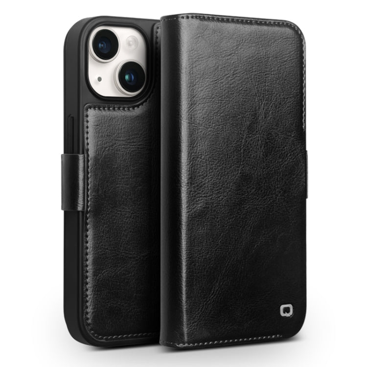 QIALINO Classic 103 Schnalle Echtes Leder Handyhülle, für iPhone 17e / 16e, für iPhone 17 Pro Max, für iPhone 17 Pro, für iPhone 17, für iPhone Air, für iPhone 15 Pro Max, für iPhone 15 Plus, für iPhone 15