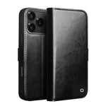 QIALINO Classic 103 Schnalle Echtes Leder Handyhülle, für iPhone 17e / 16e, für iPhone 17 Pro Max, für iPhone 17 Pro, für iPhone 17, für iPhone Air, für iPhone 15 Pro Max, für iPhone 15 Plus, für iPhone 15