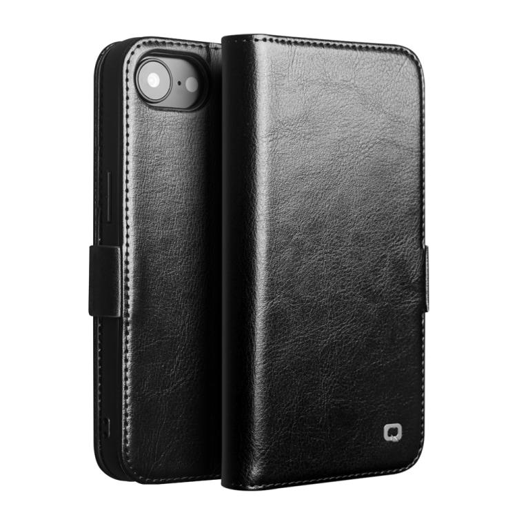 QIALINO Classic 103 Schnalle Echtes Leder Handyhülle, für iPhone 17e / 16e, für iPhone 17 Pro Max, für iPhone 17 Pro, für iPhone 17, für iPhone Air, für iPhone 15 Pro Max, für iPhone 15 Plus, für iPhone 15