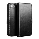QIALINO Classic 103 Schnalle Echtes Leder Handyhülle, für iPhone 17e / 16e, für iPhone 17 Pro Max, für iPhone 17 Pro, für iPhone 17, für iPhone Air, für iPhone 15 Pro Max, für iPhone 15 Plus, für iPhone 15