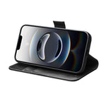 QIALINO Classic 103 Schnalle Echtes Leder Handyhülle, für iPhone 17e / 16e, für iPhone 17 Pro Max, für iPhone 17 Pro, für iPhone 17, für iPhone Air, für iPhone 15 Pro Max, für iPhone 15 Plus, für iPhone 15