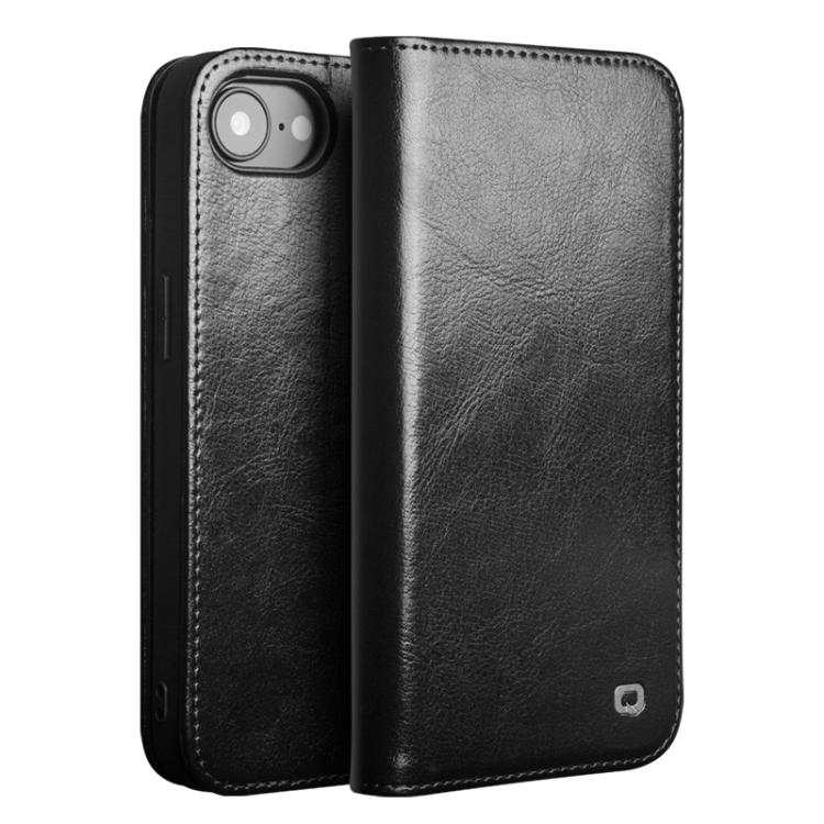 QIALINO Klassische Echtleder Handyhülle, Für iPhone 16e / 17e, Für iPhone 17 Pro Max, Für iPhone 17 Pro, Für iPhone 17, Für iPhone Air, Für iPhone 16 Pro Max, Für iPhone 16 Pro, Für iPhone 16 Plus, Für iPhone 16, Für iPhone 15 Pro Max
