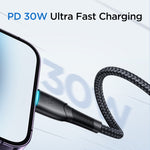 JOYROOM SA32-CL3 Starry Series 30W USB-C / Type-C auf 8 Pin Schnelllade-Datenkabel, USB-C / Type-C auf 8 Pin