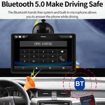 Auto 7 Zoll IPS tragbarer Smart-Bildschirm kabellose Bildschirmprojektion CarPlay Android Auto, mit Rückfahrkamera, mit Rückfahrkamera