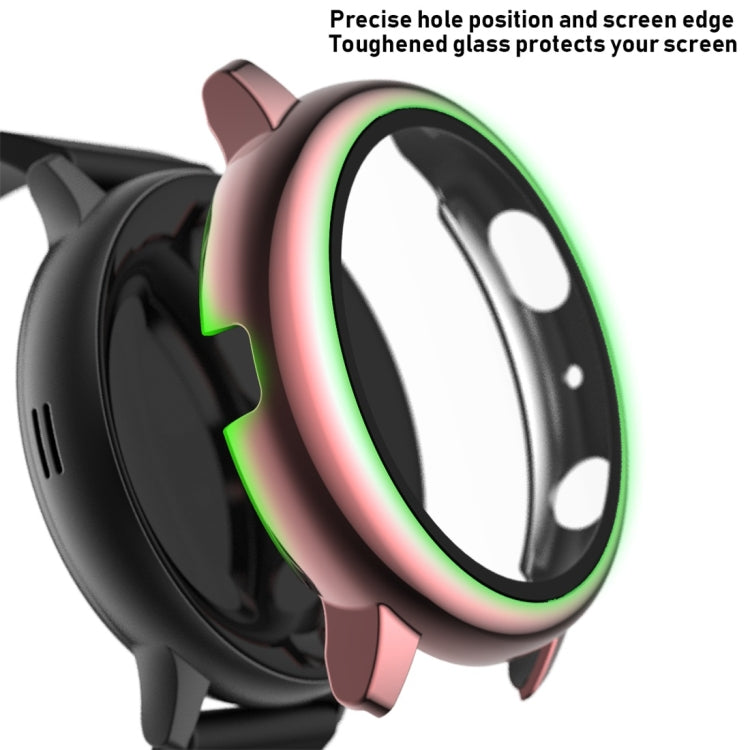 Schutzhülle aus galvanisiertem Polycarbonat mit Schutzfolie aus gehärtetem Glas, für Samsung Galaxy Watch Active 2 40 mm und 44 mm