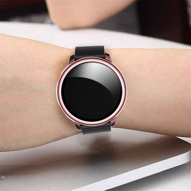 Schutzhülle aus galvanisiertem Polycarbonat mit Schutzfolie aus gehärtetem Glas, für Samsung Galaxy Watch Active 2 40 mm und 44 mm