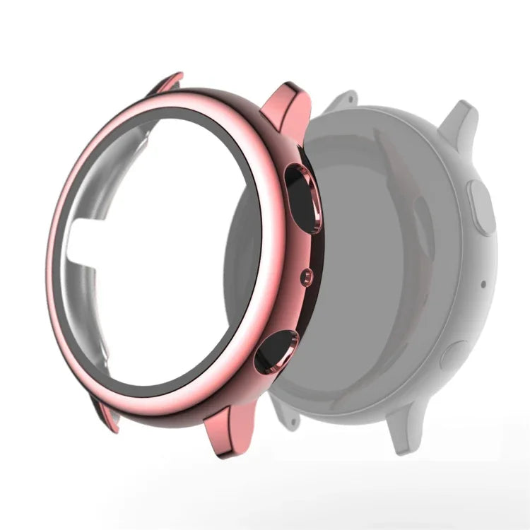 Schutzhülle aus galvanisiertem Polycarbonat mit Schutzfolie aus gehärtetem Glas, für Samsung Galaxy Watch Active 2 40 mm und 44 mm