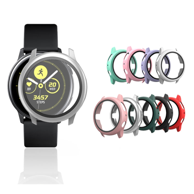 PC-Schutzhülle mit gehärteter Glasfolie, für Samsung Galaxy Watch Active 2 40mm, für Samsung Galaxy Watch Active 2 44mm