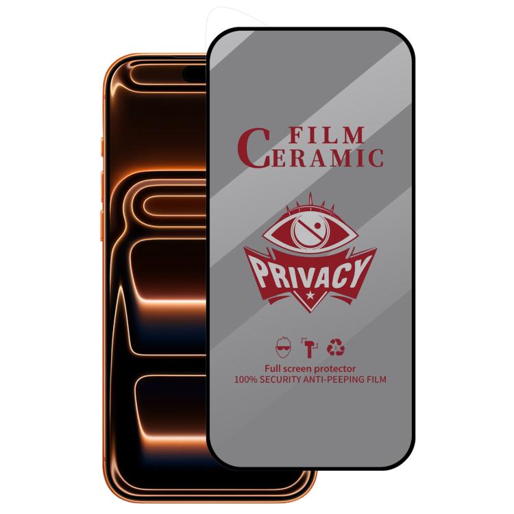 Vollflächige HD-Privacy-Keramikfolie, Für iPhone 17 Pro Max, Für iPhone 17 Pro, Für iPhone 17, Für iPhone Air, Für iPhone 16 Pro Max, Für iPhone 16 Pro, Für iPhone 16 Plus, Für iPhone 16, Für iPhone 15 Pro Max, Für iPhone 15 Pro, Für iPhone 15 Plus   ...