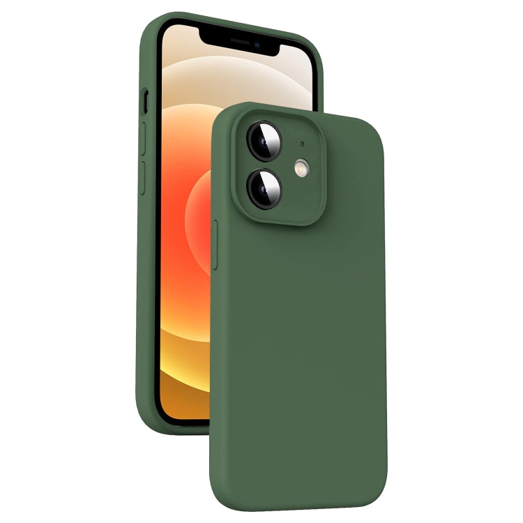 Mikrofaser Flüssigsilikon Stoßfeste Handyhülle, Für iPhone 12, Für iPhone 12 Pro Max, Für iPhone 12 Pro