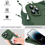 Mikrofaser Flüssigsilikon Stoßfeste Handyhülle, Für iPhone 12, Für iPhone 12 Pro Max, Für iPhone 12 Pro