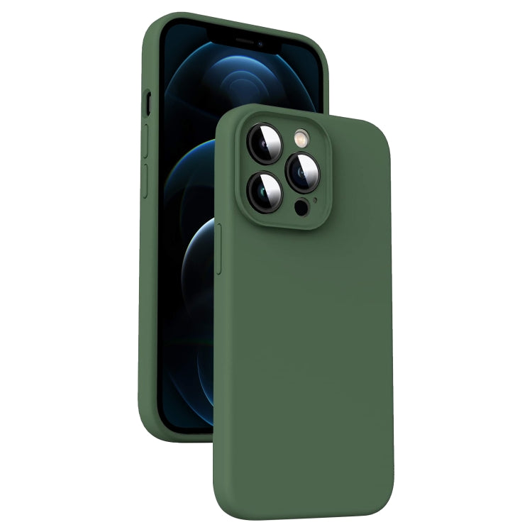 Mikrofaser Flüssigsilikon Stoßfeste Handyhülle, Für iPhone 12, Für iPhone 12 Pro Max, Für iPhone 12 Pro