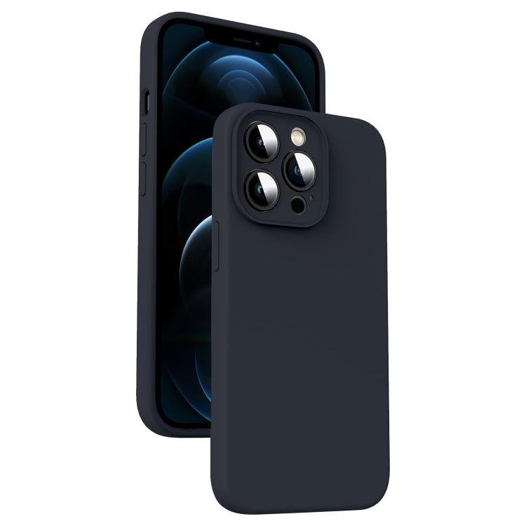 Mikrofaser Flüssigsilikon Stoßfeste Handyhülle, Für iPhone 12, Für iPhone 12 Pro Max, Für iPhone 12 Pro