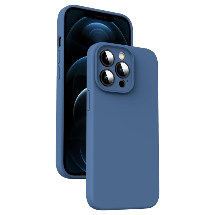 Mikrofaser Flüssigsilikon Stoßfeste Handyhülle, Für iPhone 12, Für iPhone 12 Pro Max, Für iPhone 12 Pro